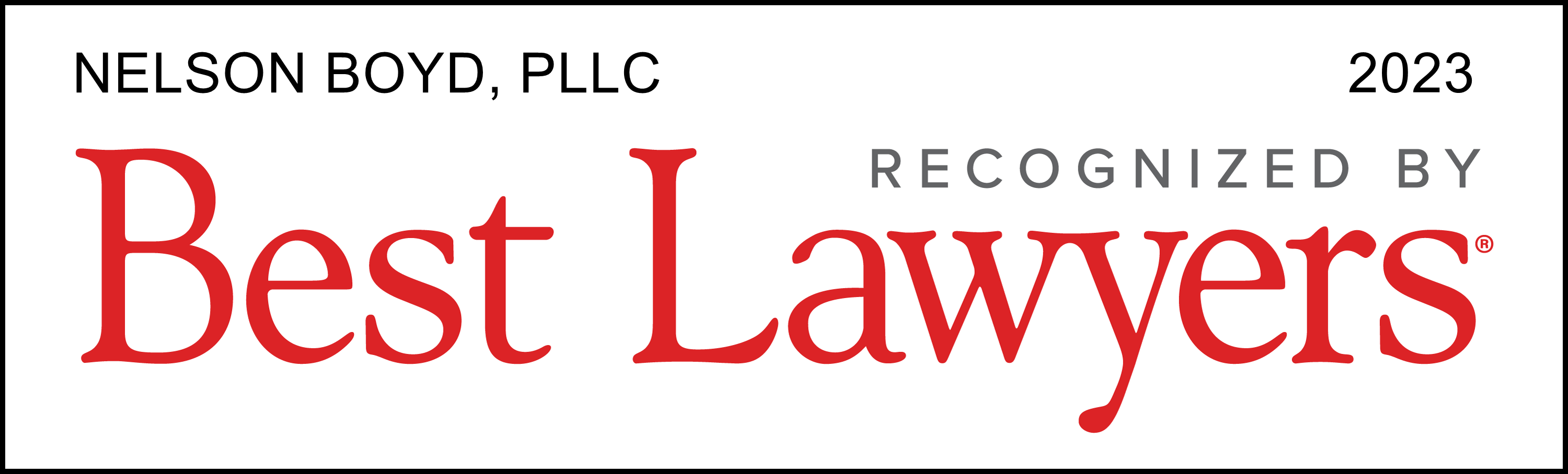 2023 Best Lawyers - Firm Logo